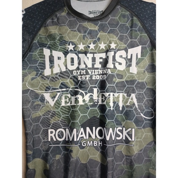 Ironfist Rash Guard Compression Shirt Long Sleeve Camo‎ Gym Vendetta XS Camo G - Picture 2 of 9